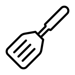 Spatula Vector Line Icon Design