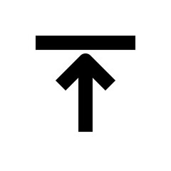 Obraz premium arrow solid icon