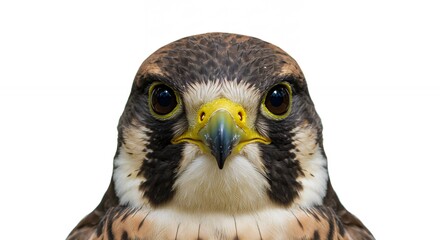 Obraz premium Falcon head close up image for nature photography
