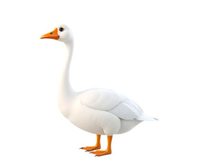 Obraz premium A Realistic 3D Cartoon Goose in Profile