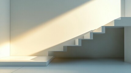 Obraz premium Sunbeam illuminating dust motes peaceful minimalist abstract image