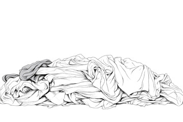 A Mound of Soft, Wrinkled Bed Linens with Subtle Shadows and Textures Creating an Inviting Atmosphere for Cozy Bedroom Scenes