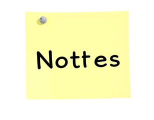 Yellow Sticky Note with 'Notes'