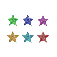 Set of colorful shape of geometry