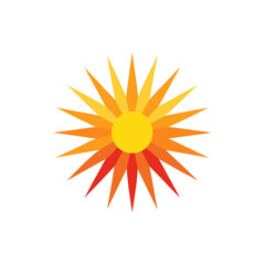 Radiant Pride Sunburst isolated on transparent background