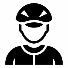 Cyclist Silhouette Wearing A Helmet Rides On Sports And Recreation Activities