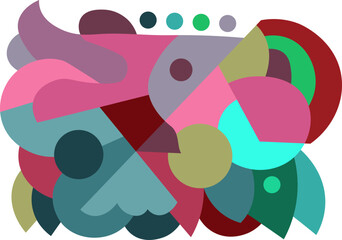 colorful abstract art for wall decoration © juragan lensa manual