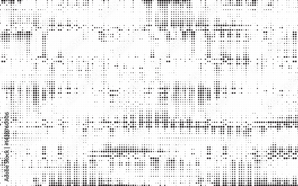Aufkleber Halftone background vector, abstract backdrop design with two tone pattern and copy space for edit your content. Vector Illustration.