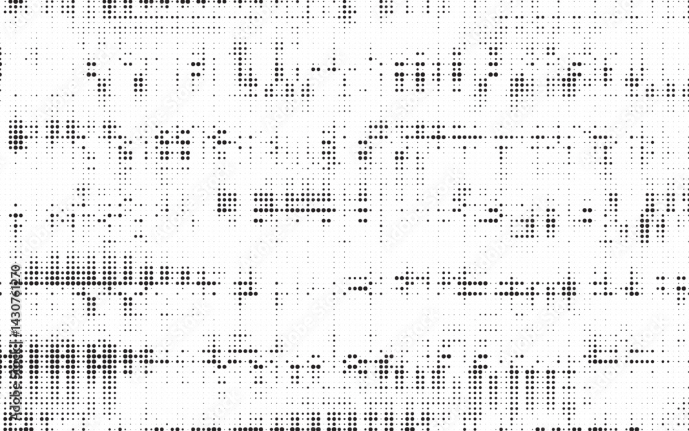 Poster Halftone vector background. Monochrome halftone pattern. Abstract geometric dots background. Pop Art comic gradient black white texture. Design for presentation banner, poster, flyer, business card.