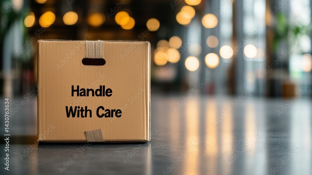 Poster cardboard box with 