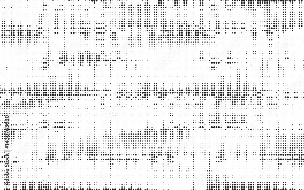 Aufkleber Halftone background vector, abstract backdrop design with two tone pattern and copy space for edit your content. Vector Illustration.