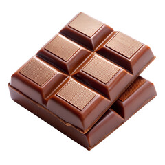 chocolate bar on white background