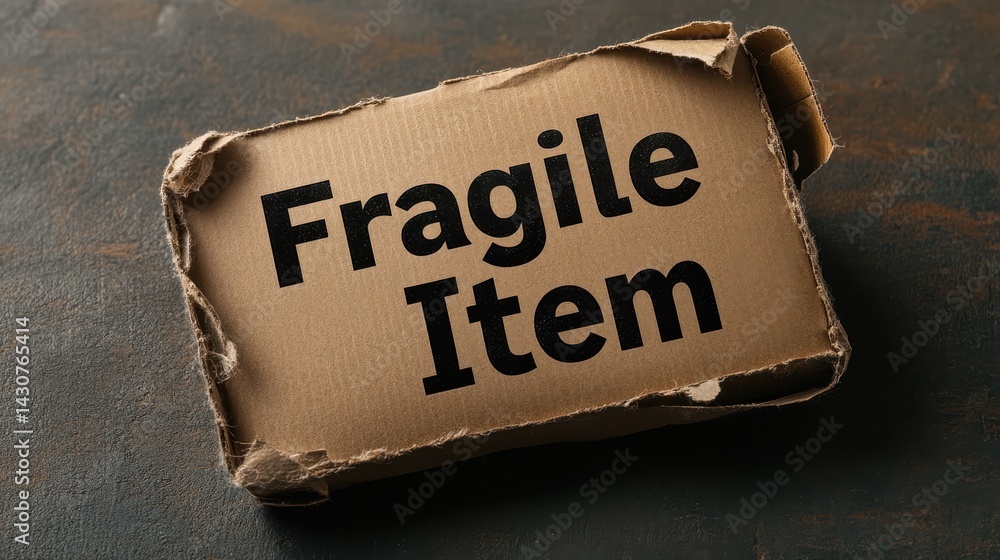 Poster cardboard box marked with 