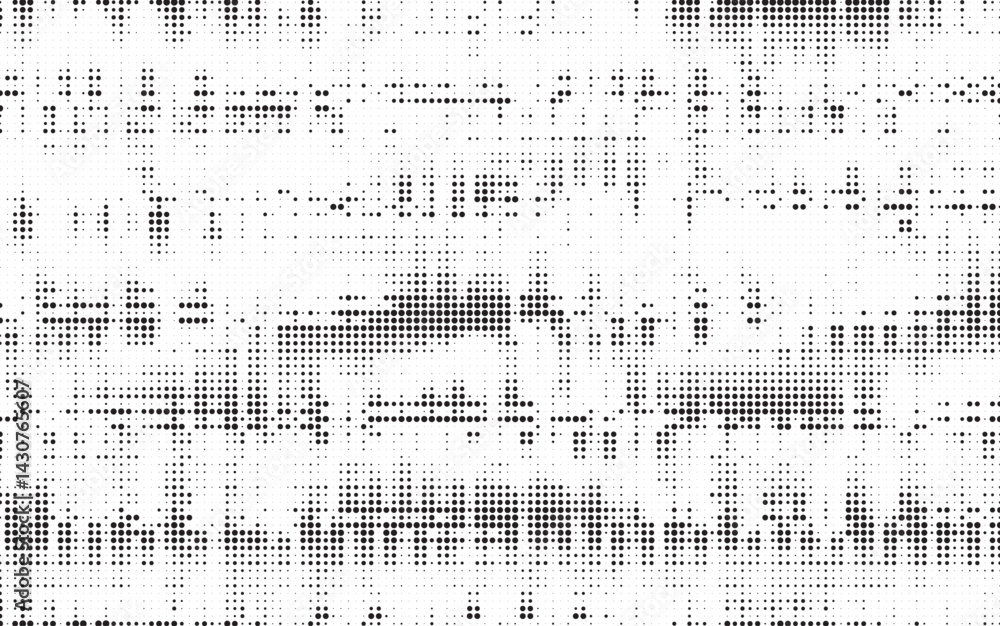Poster Halftone background vector, abstract backdrop design with two tone pattern and copy space for edit your content. Vector Illustration.	