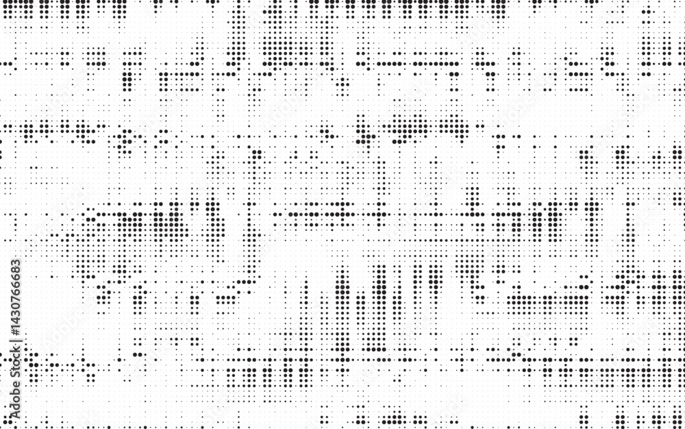 Fototapete Halftone background vector, abstract backdrop design with two tone pattern and copy space for edit your content. Vector Illustration.