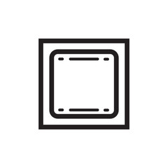 microprocessor CPU and Chip icon