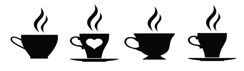  Collection of different forms of cups