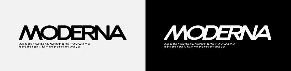 Modern Minimalism alphabet font. Minimal fashion typography, Creative urban sport fashion futuristic font and numbers. vector illustration
