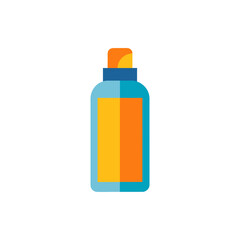 Sunscreen Bottle isolated on transparent background