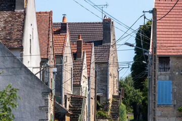 buildings in Sur Yonne in France