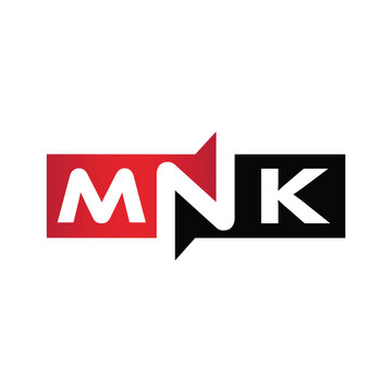 MNK Monogram Initial Letters Logo