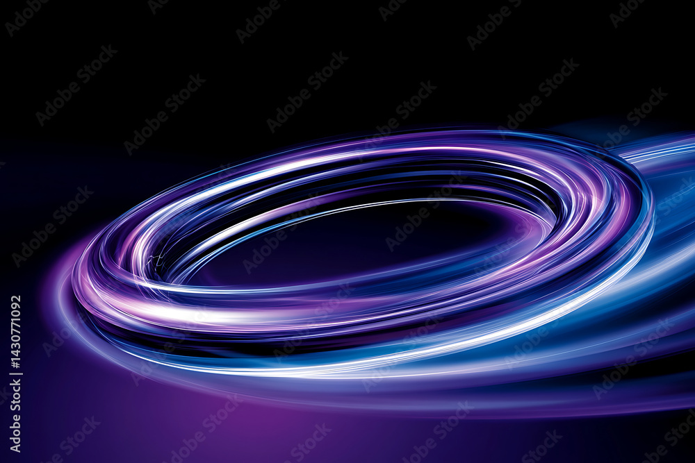 Aufkleber vibrant swirling energy creating a mesmerizing loop against a dark background