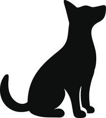 Silhouette of Dog vector style Illustration