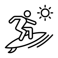 surfing single icon