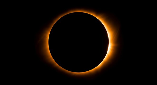 Solar eclipse ring of fire amazing natural phenomenon