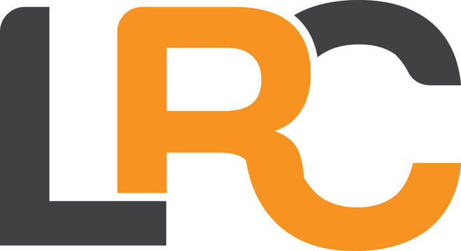 LRC initials logo in orange and gray
