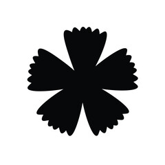 abstract flower silhouette, christmas snowflake.