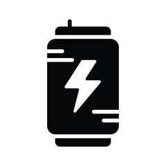 Get your hands on this trendy glyph icon of energy drink can