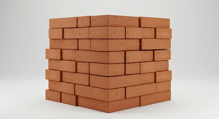Stack of Bricks Construction Materials for Building Projects