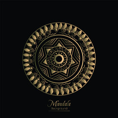 Decorative mandala design with pastel colours