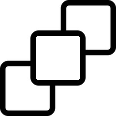 Tool layers line icon