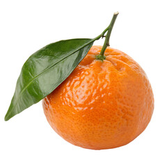 A clementine isolated on a transparent background