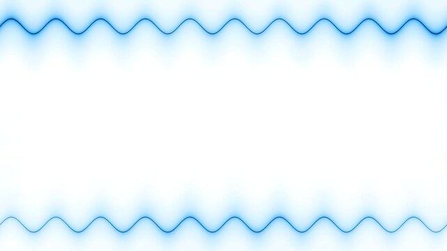 Abstract Blue Wavy Frame