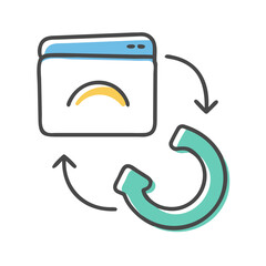 backup icon, backup vector illustration-simple illustration of backup, perfect for backup logos and icons