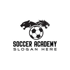 Obraz premium soccer vector silhouette clip art logo design