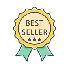 best seller icon, best seller vector illustration-simple illustration of best seller, perfect for best seller logos and icons