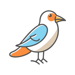 bird icon, bird vector illustration-simple illustration of bird, perfect for bird logos and icons