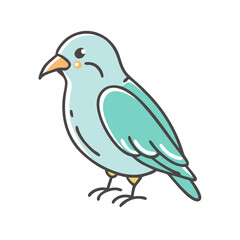 bird icon, bird vector illustration-simple illustration of bird, perfect for bird logos and icons