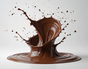 melted chocolate splash