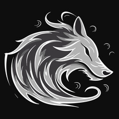 ai1745474707Creative and bold animal logo design featuring a detailed animal head icon combined with modern typography. Ideal for sports teams, gaming mascots, wildlife organizations, pet br180_43.eps