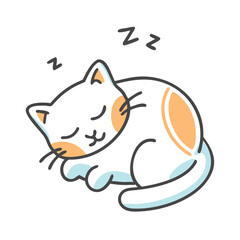 cat nap icon, cat nap vector illustration-simple illustration of cat nap, perfect for cat nap logos and icons
