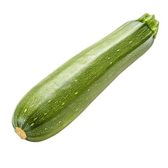 A zucchini isolated on a transparent background