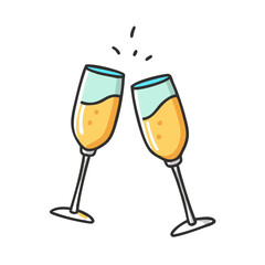 champagne glass Copy icon, champagne glass Copy vector illustration-simple illustration of champagne glass Copy, perfect for champagne glass Copy logos and icons