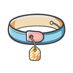collar with tag icon, collar with tag vector illustration-simple illustration of collar with tag, perfect for collar with tag logos and icons