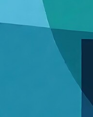 Abstract Teal and Blue Geometric Shapes Background