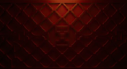 Chinese Lattice Window Background Intricate Pattern Soft Golden Glow